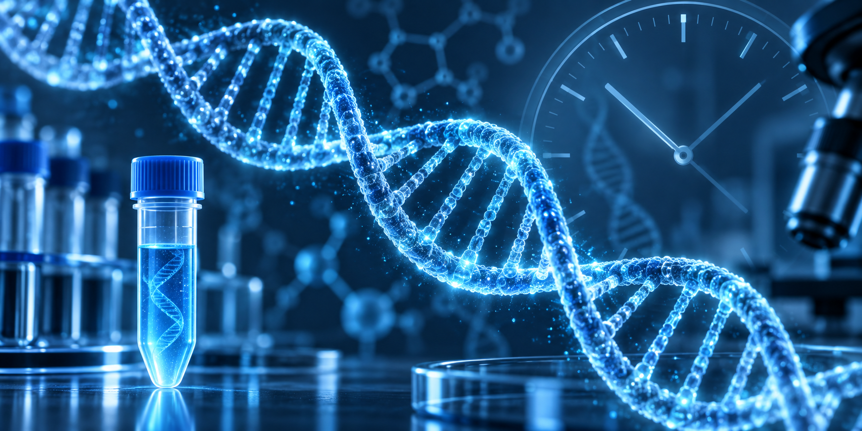 Proceso de análisis de ADN con resultado en 24 horas
