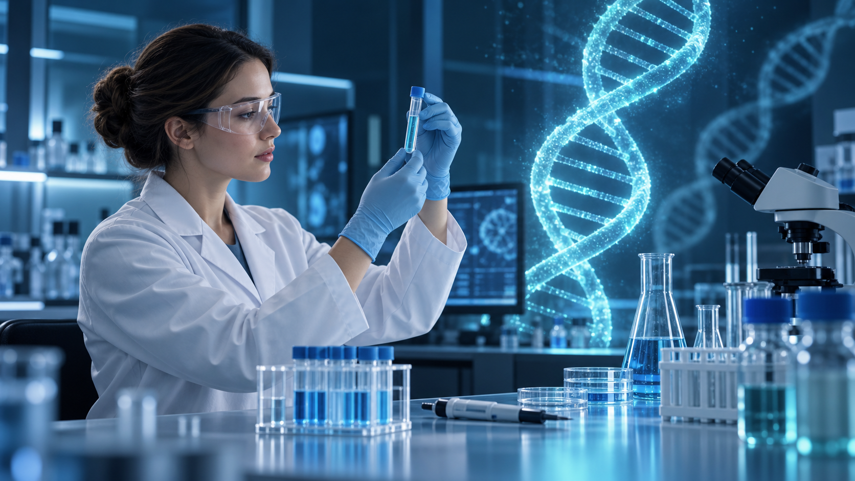 Identificación y trazabilidad de muestras en una prueba de ADN
